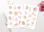 Preview: Frauen Gesichter Sticker Set